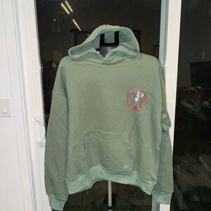 Allegory Green Hooded Men's Hoodie size M